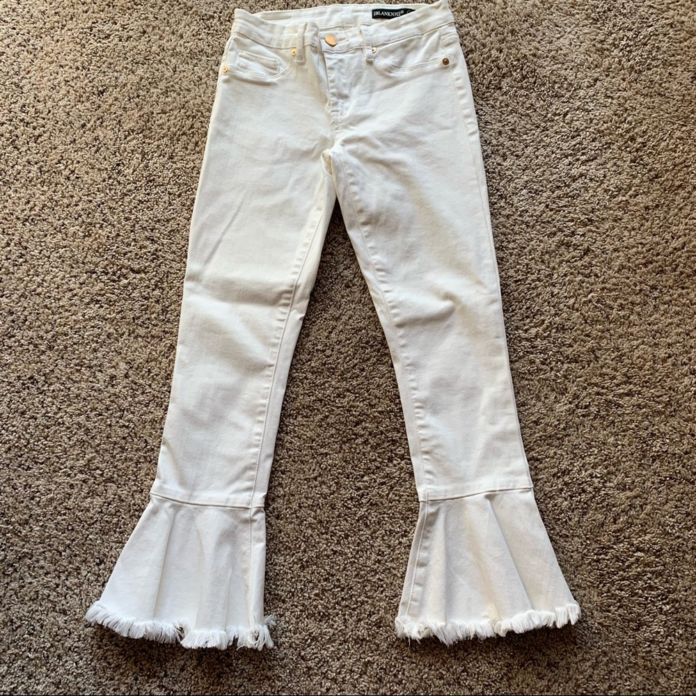 BLANK NYC Jeans in White w/ Bell Bottoms